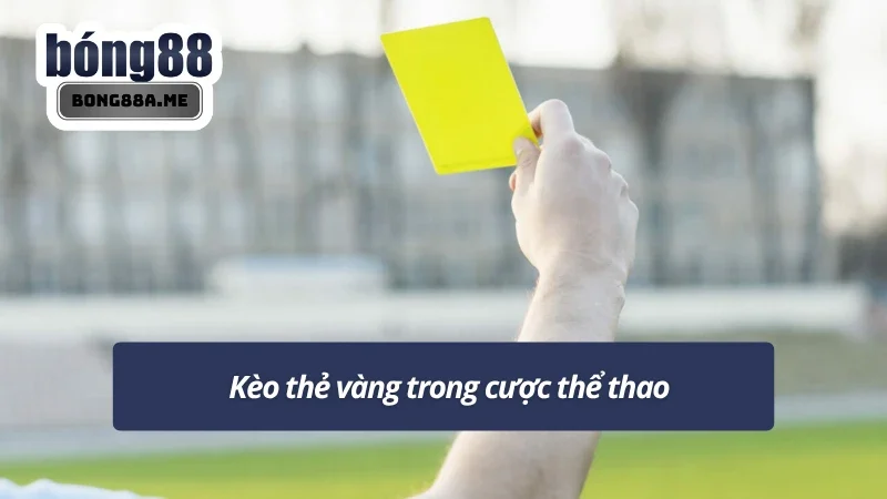 Mẹo bắt kèo thẻ vàng trong cược thể thao